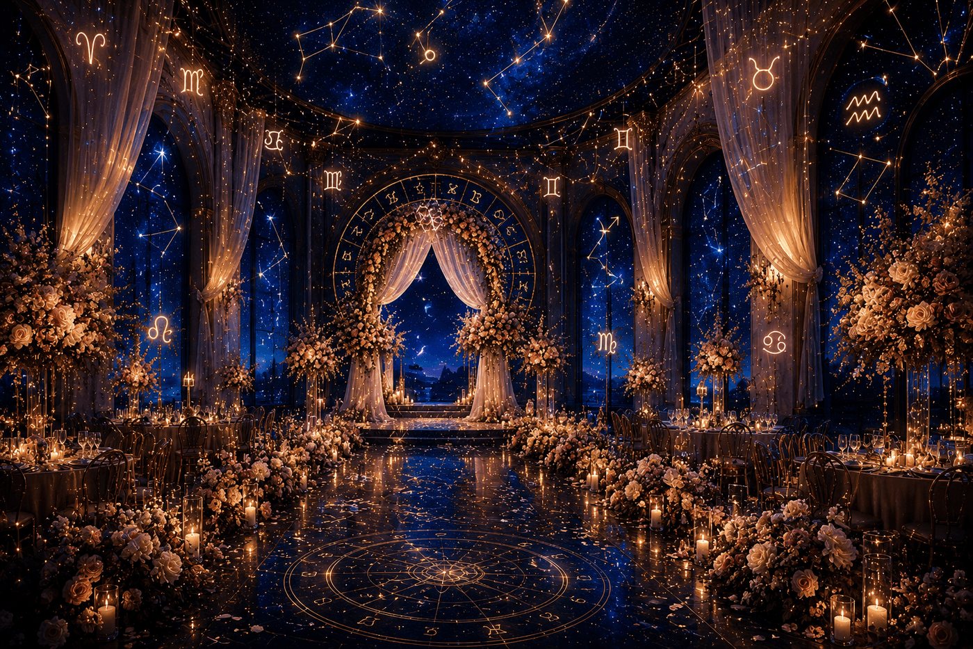 Your zodiac sign as a wedding venue