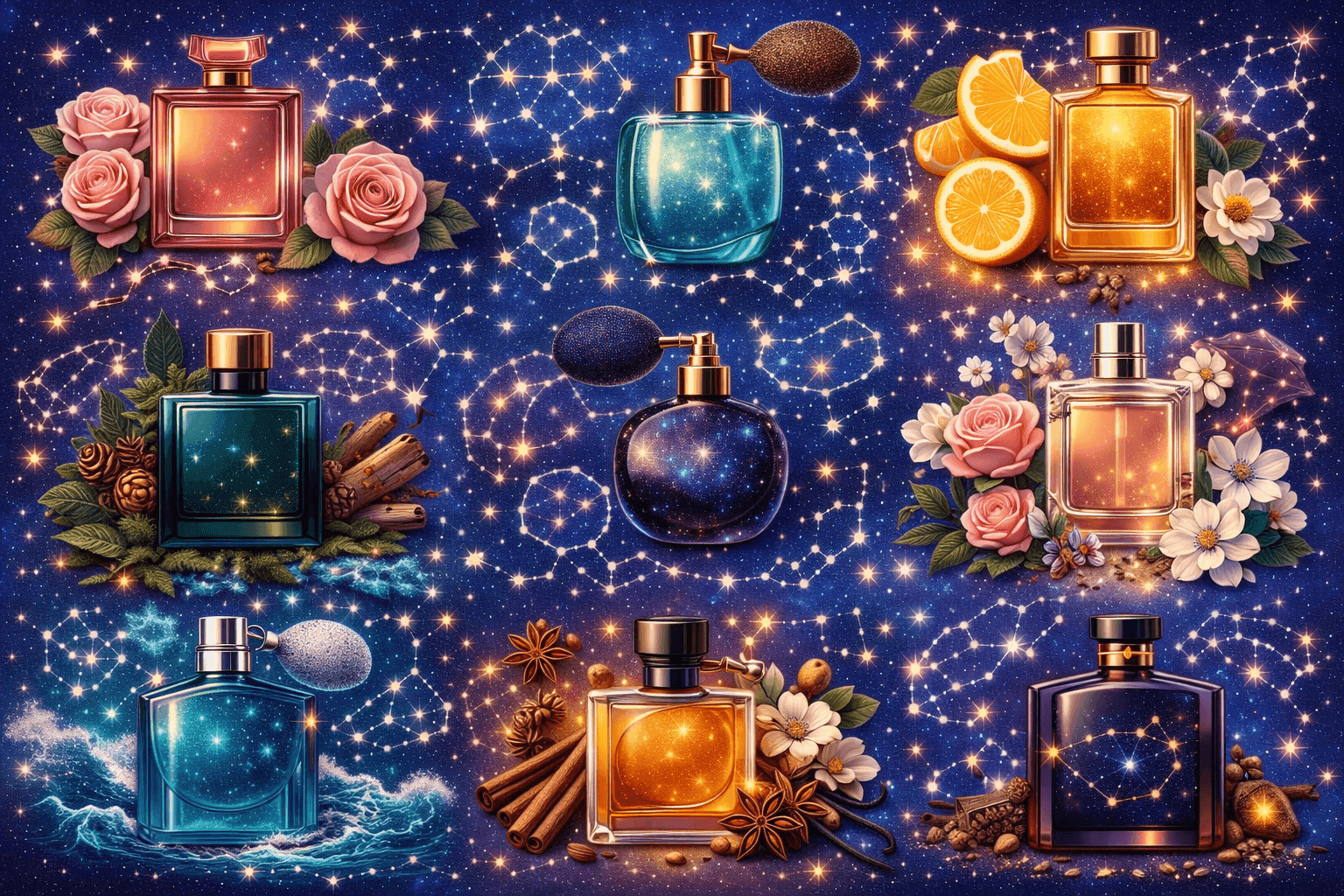 Signature scents matched to zodiac signs