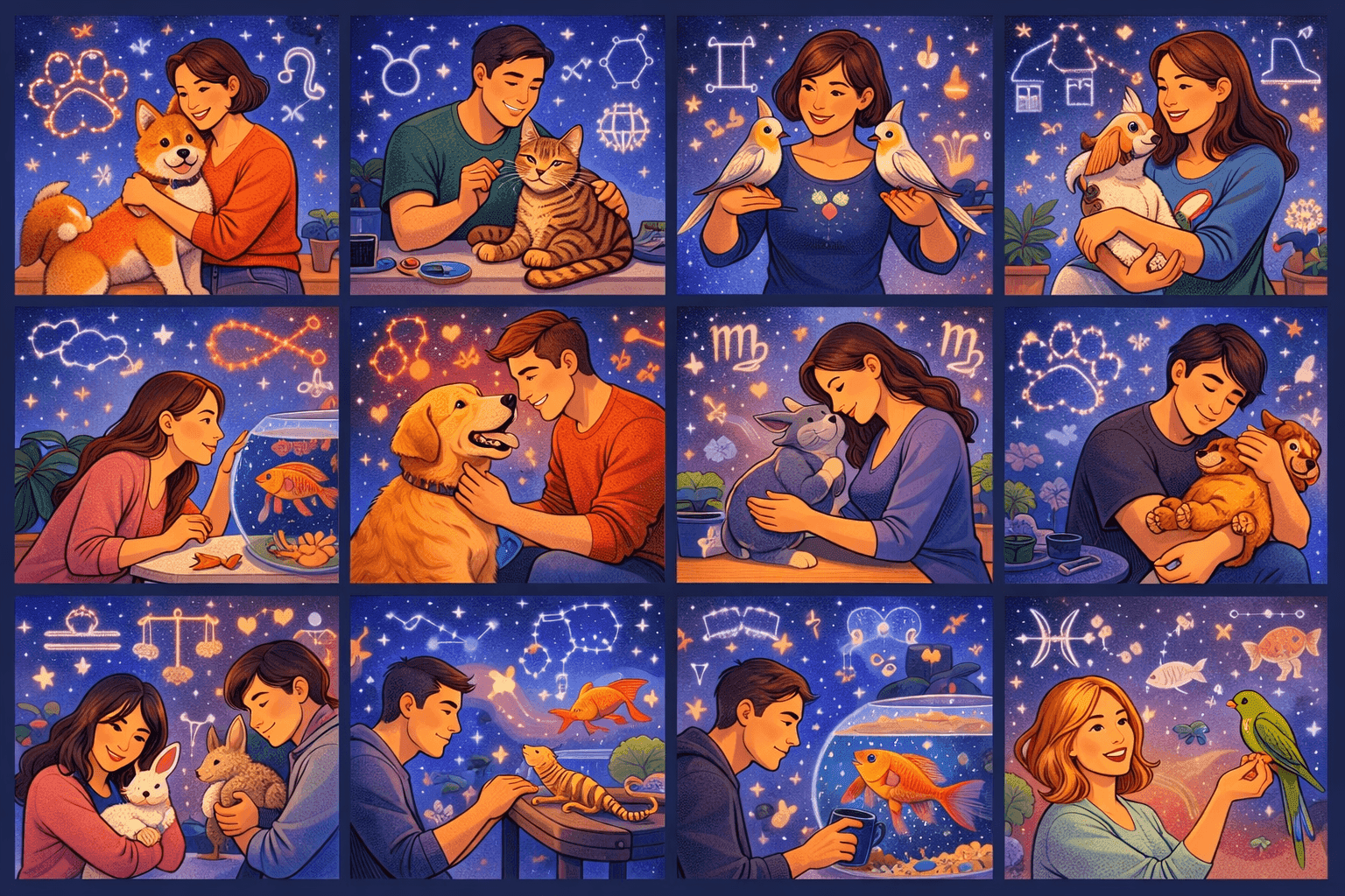 Ideal pets matched to zodiac signs